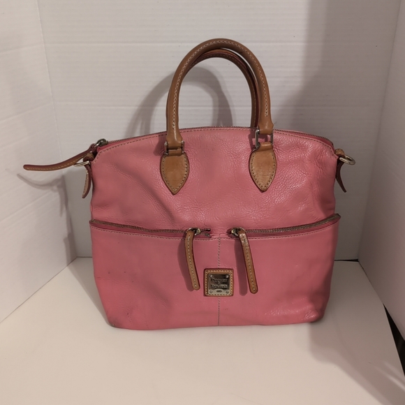 Dooney & Bourke Pink Dillen‎ Double Pocket Satchel no Strap - Picture 1 of 16
